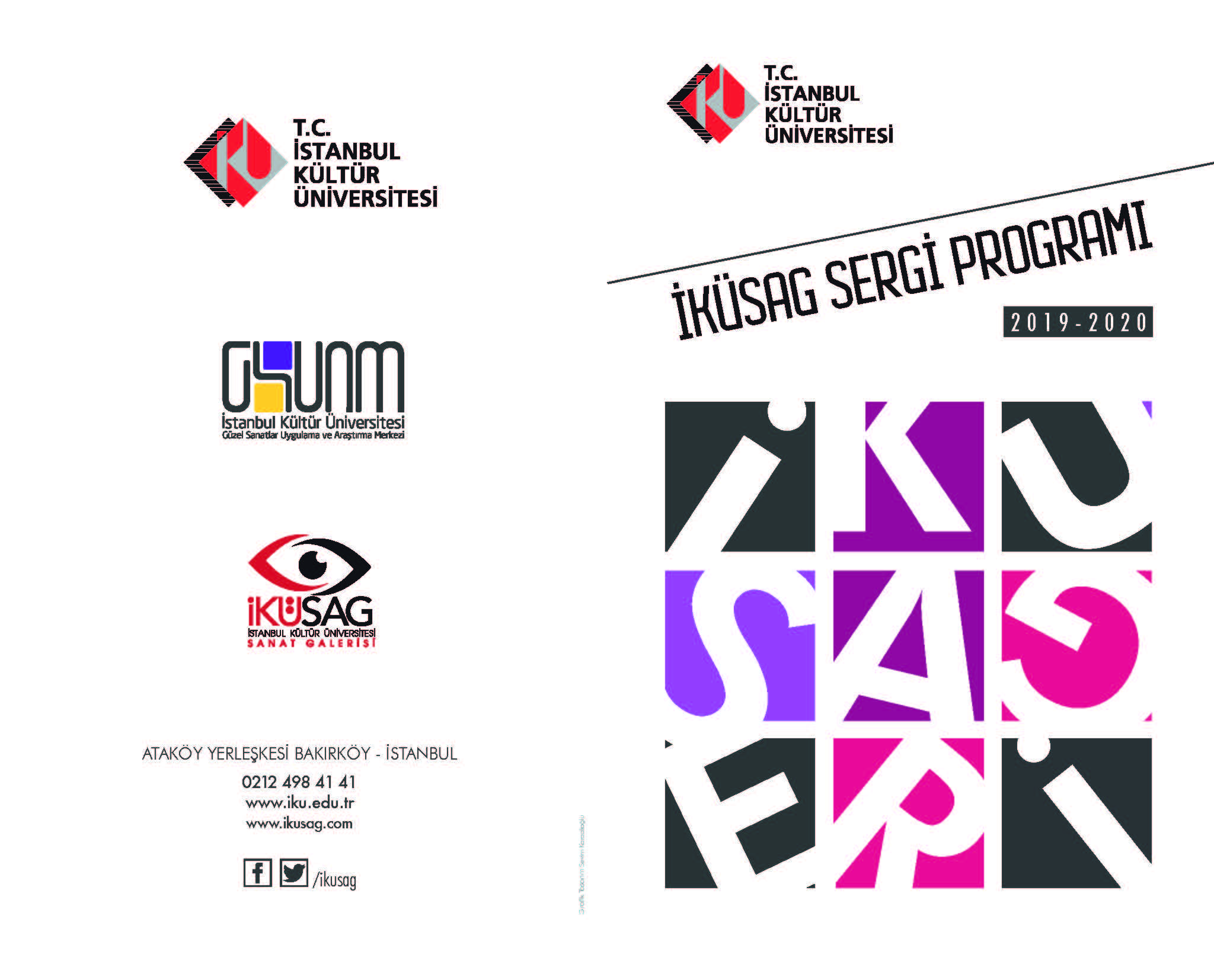 İstanbul Kültür Üniversitesi Sanat Galerisi (İKÜSAG) 2019-2020 etkinlik takvimi