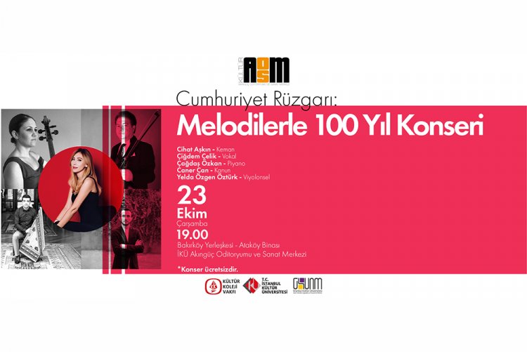 "Cumhuriyet Rüzgarı: Melodilerle 100 Yıl" Konseri Programı