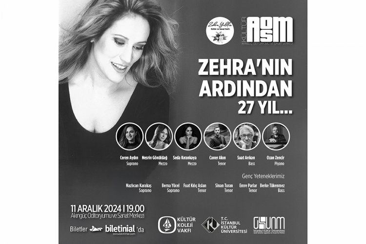 “Zehra’nın Ardından 27 Yıl...” Anma Konseri