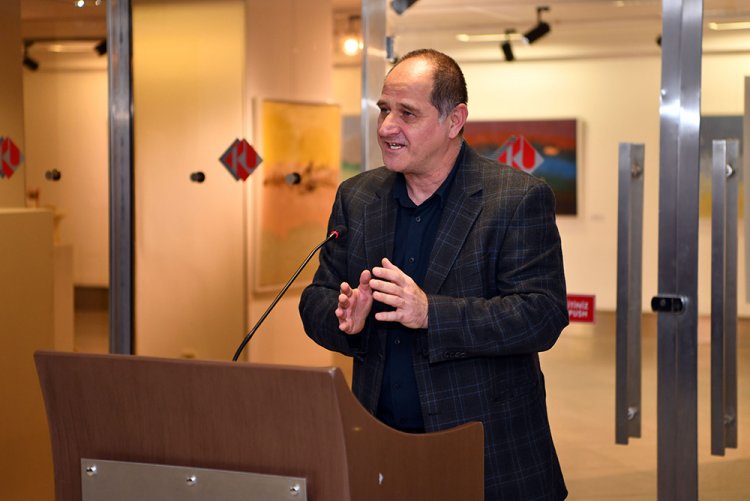 İhsan Doğrusöz “Denizcinin Günlüğü; Minimal İmgeler” Resim Sergisi Açıldı