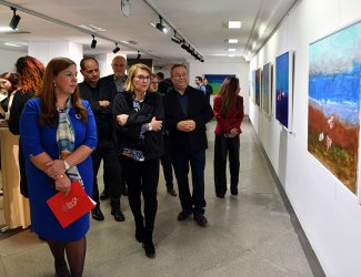 İhsan Doğrusöz “Denizcinin Günlüğü; Minimal İmgeler” Resim Sergisi Açıldı